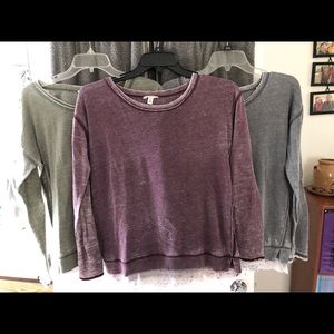 Crew neck long sleeves